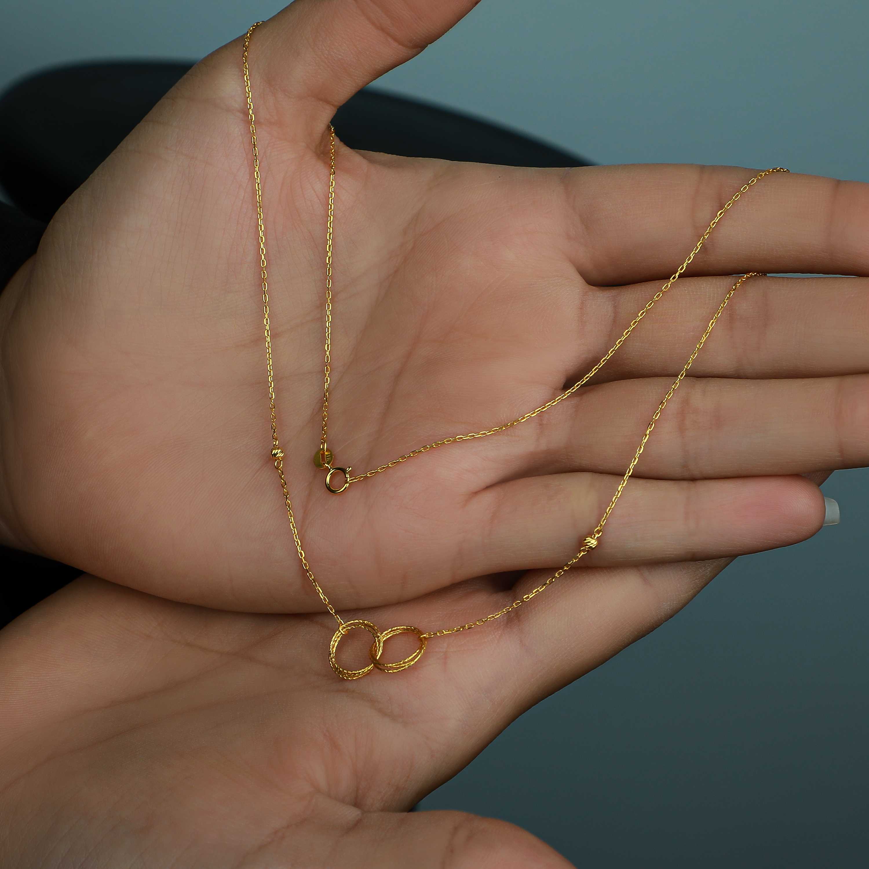 21 karat gold choker, made in Turkey - (H-0906)